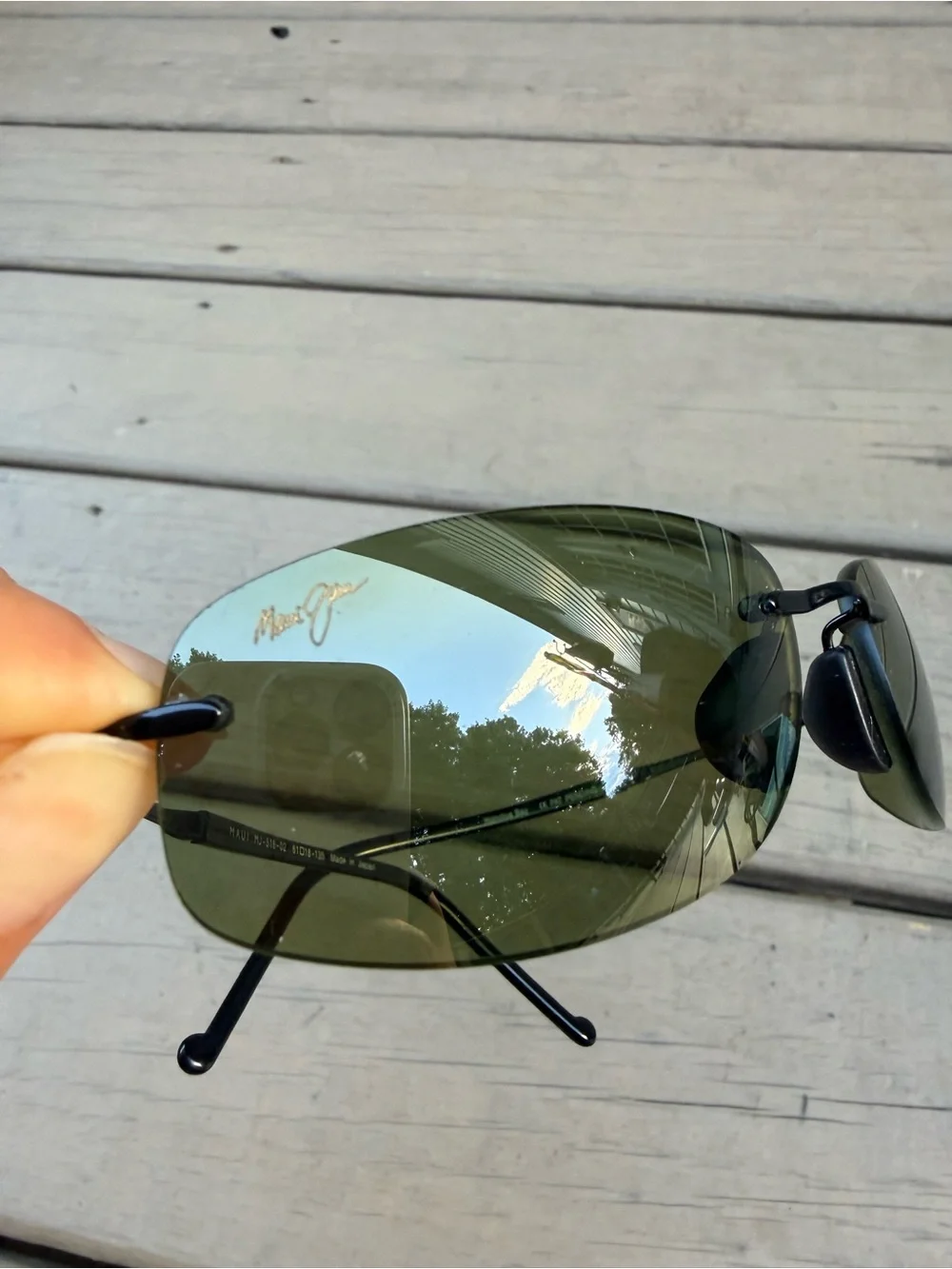 Maui Jim Honolua Bay MJ-516-02 rimless polarized sunglasses